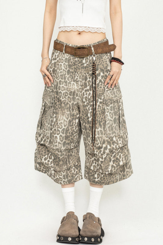 Leopard Wide-Leg Pants