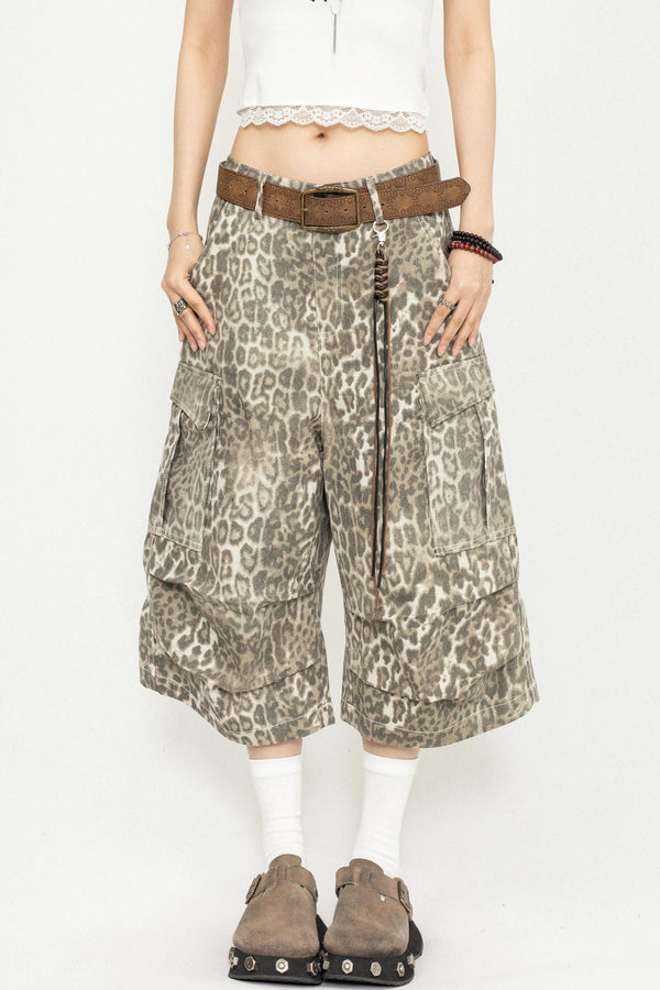 Leopard Wide-Leg Pants