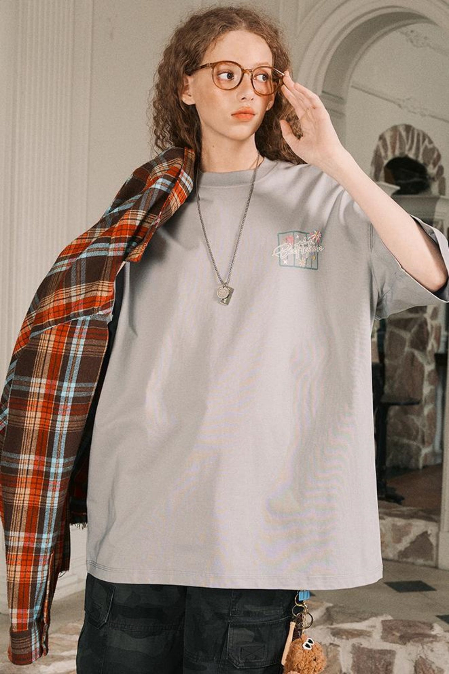 Firework Print Slim Fit T-Shirt