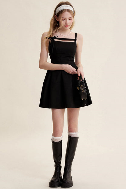 Nocturne Cutout Bow Dress