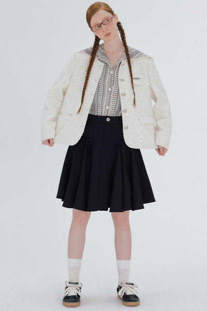 Butterfly shadow A line skirt