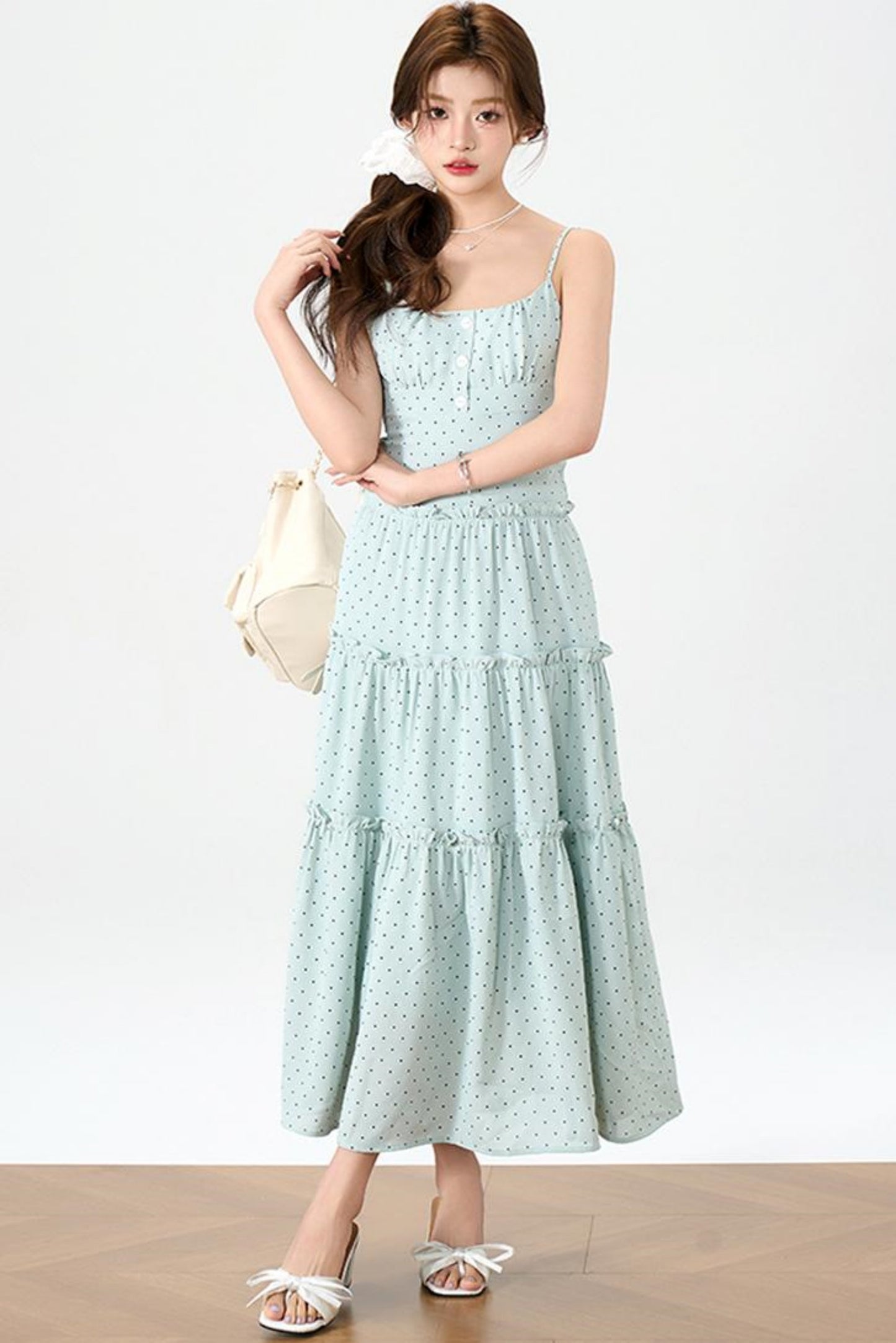 Halter Knit Dress With Cardigan Set-Up