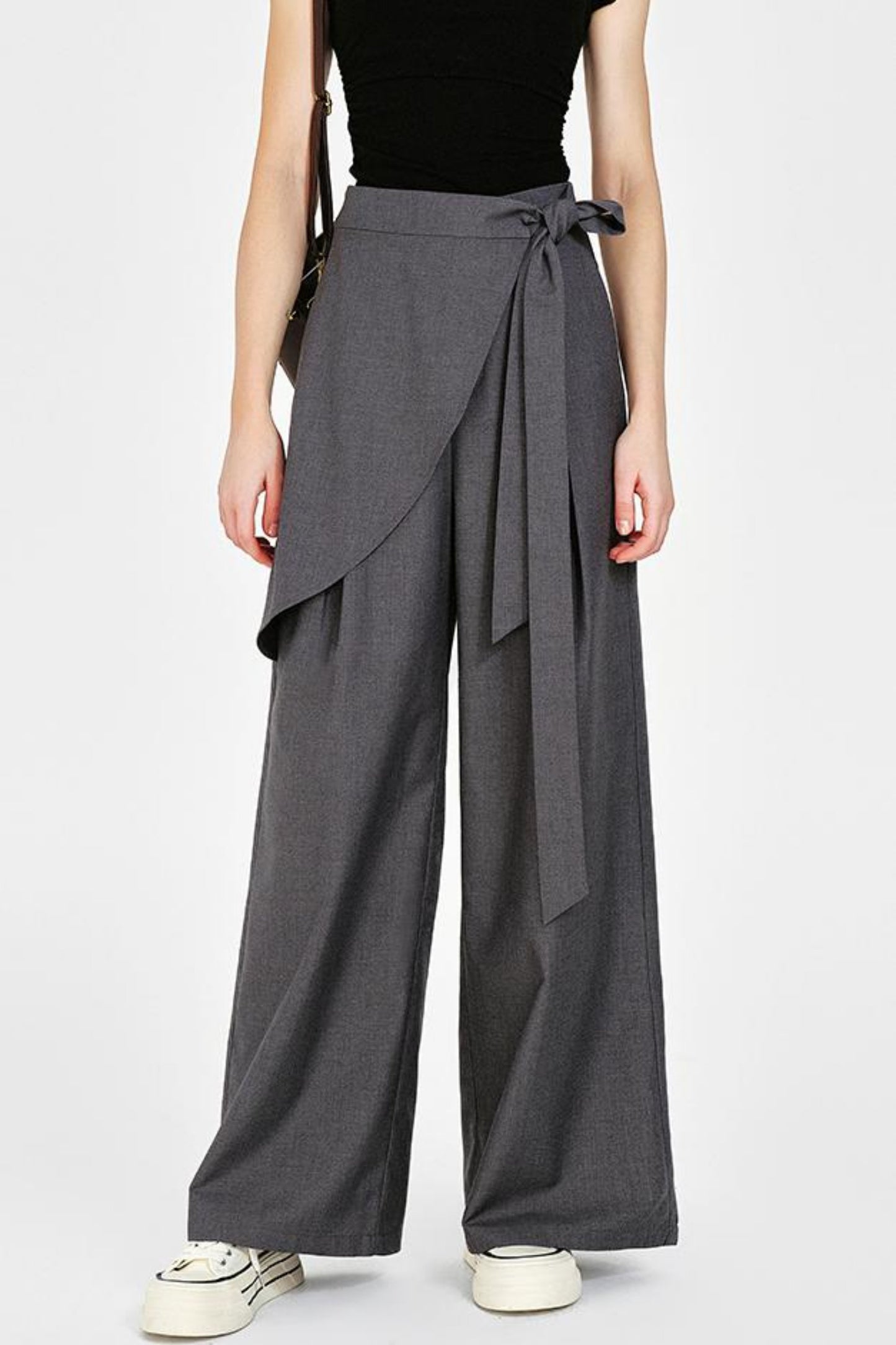 Front Wide-Leg Pants