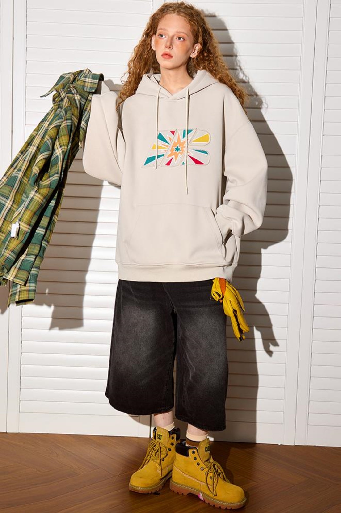 Fireworks Embroidered Hoodie