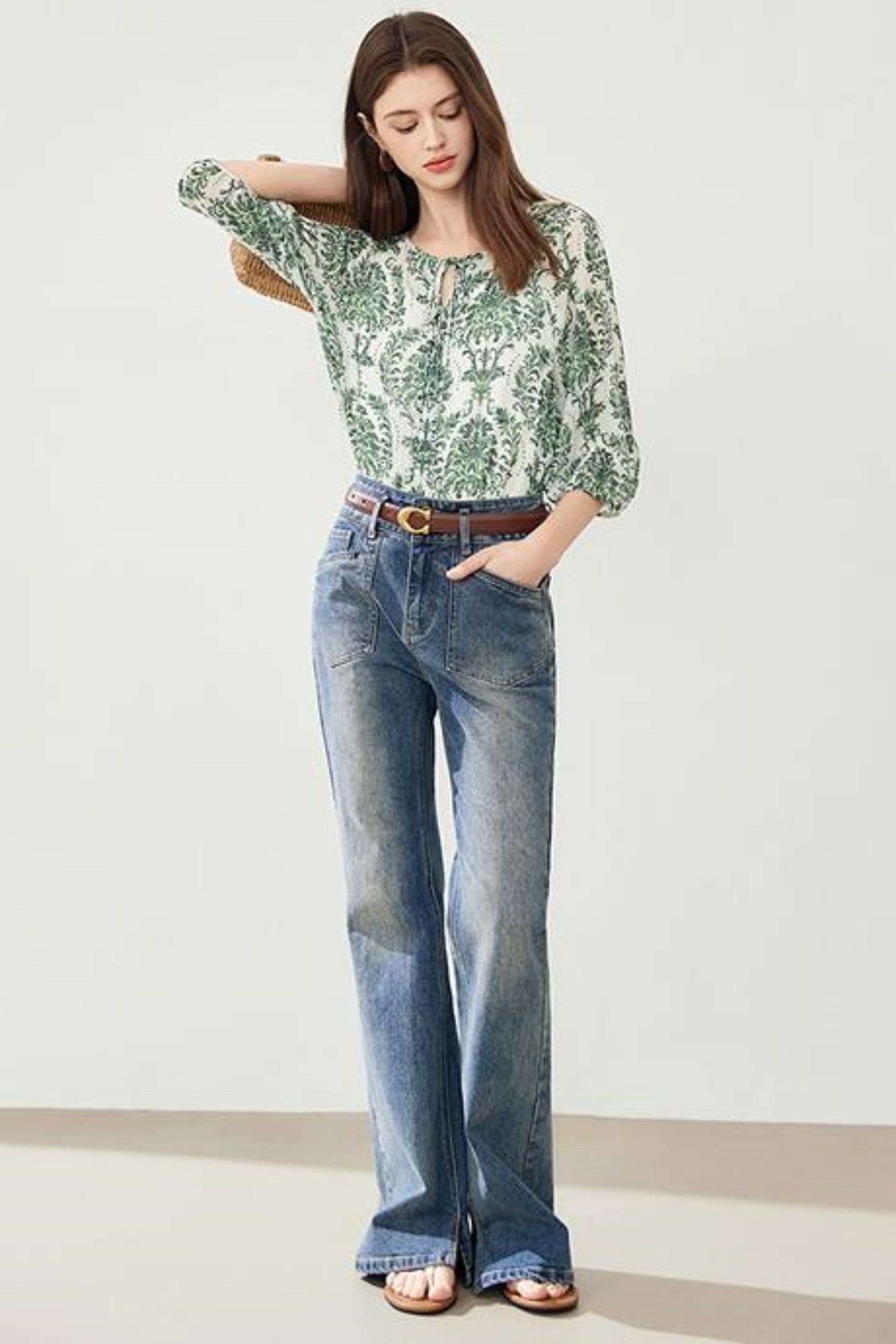 Lightweight Chiffon Two Piece Top Set