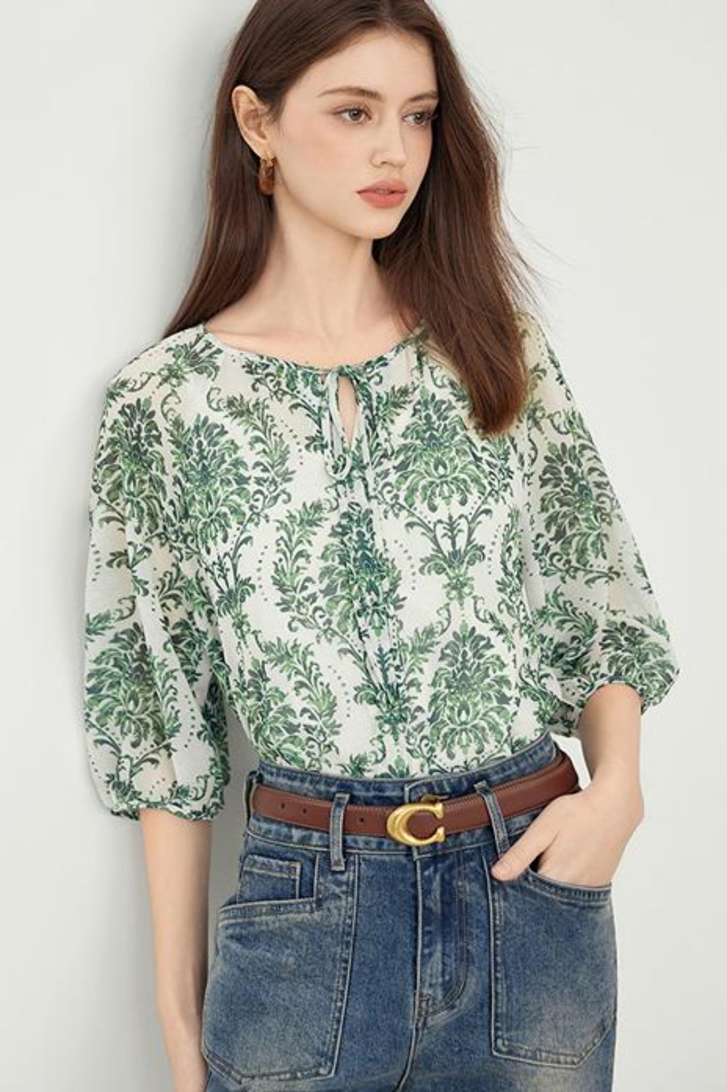 Lightweight Chiffon Two Piece Top Set