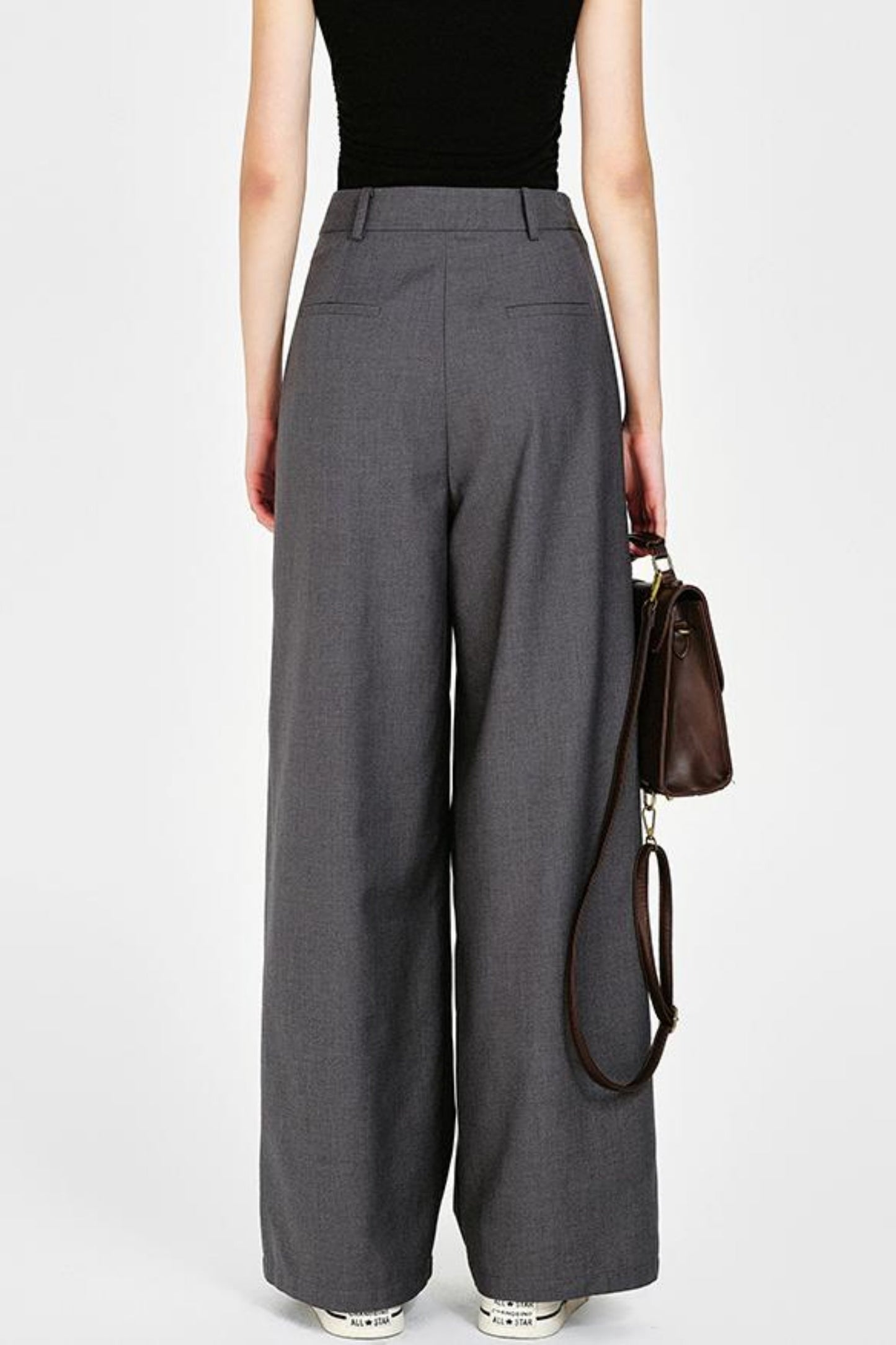 Front Wide-Leg Pants