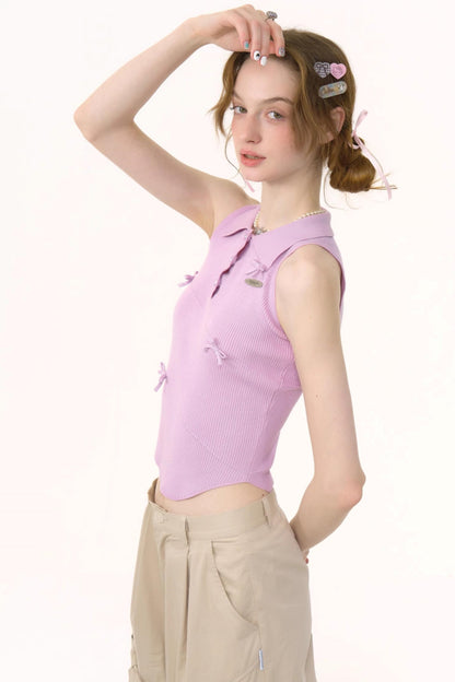 Purple Bow Tank