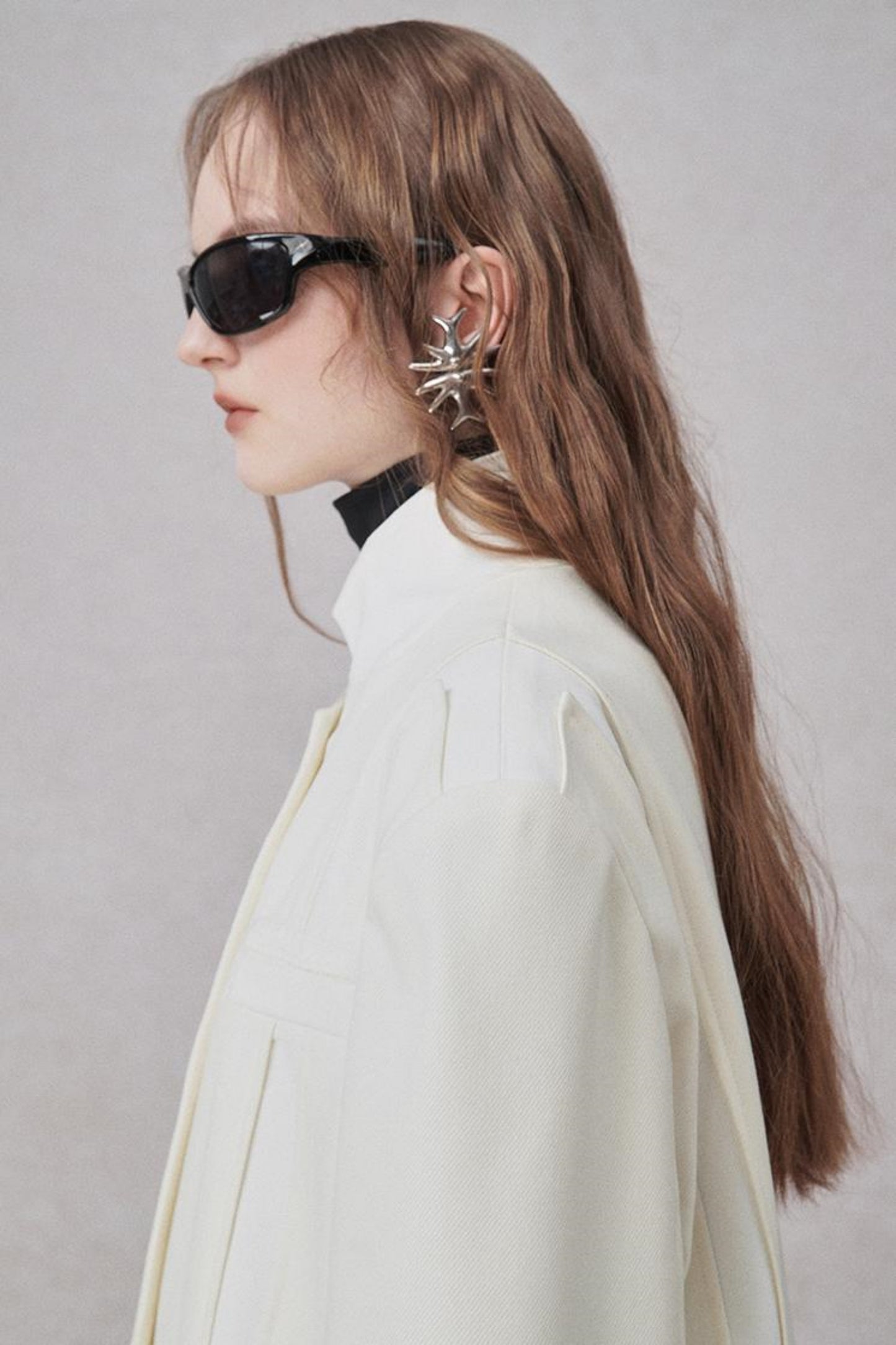 Retro eleganter H-Linien Blazerjacke 