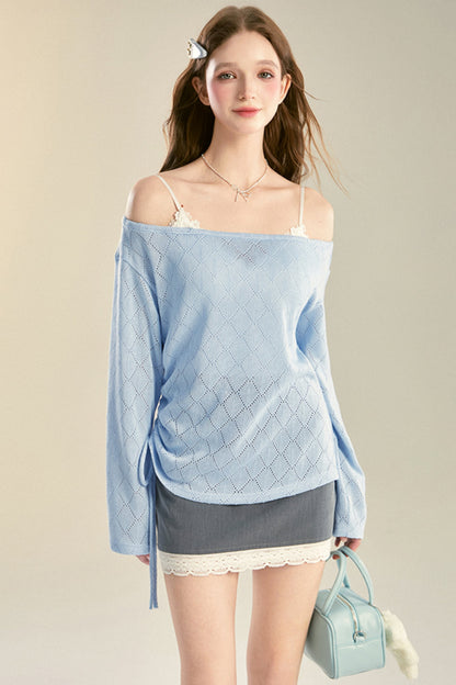 Lace High-Waist Short Skirt