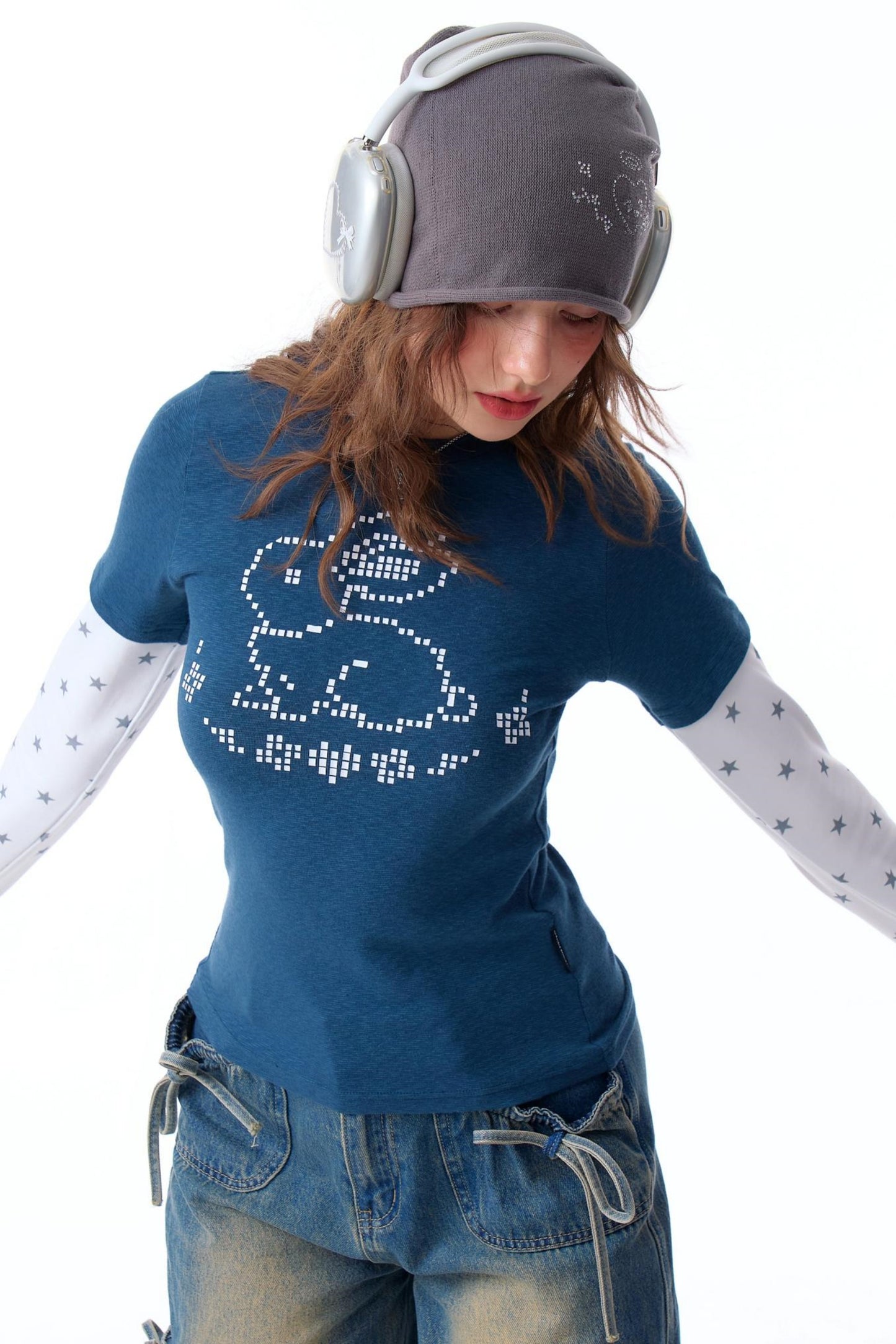 Retro Pixel Rabbit Tee