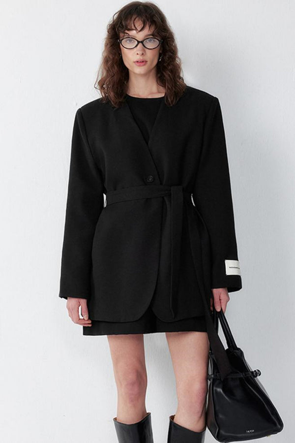 Chic Black Ensemble Dress Set-Up