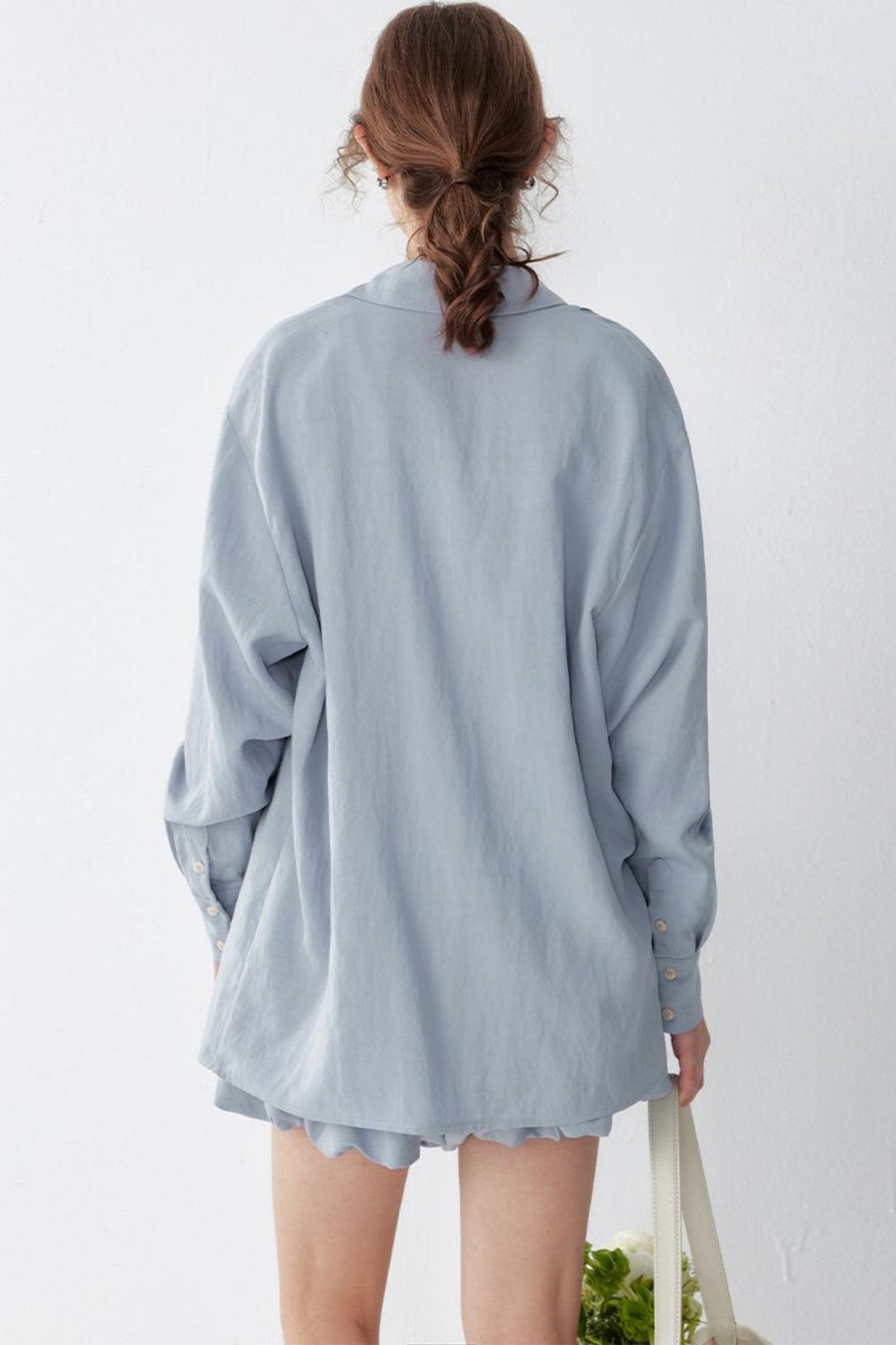 Tencel Shirt And Lycra Pod ShortSkirt Set-Up