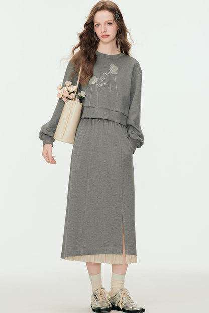 Spring Floral Knit Set