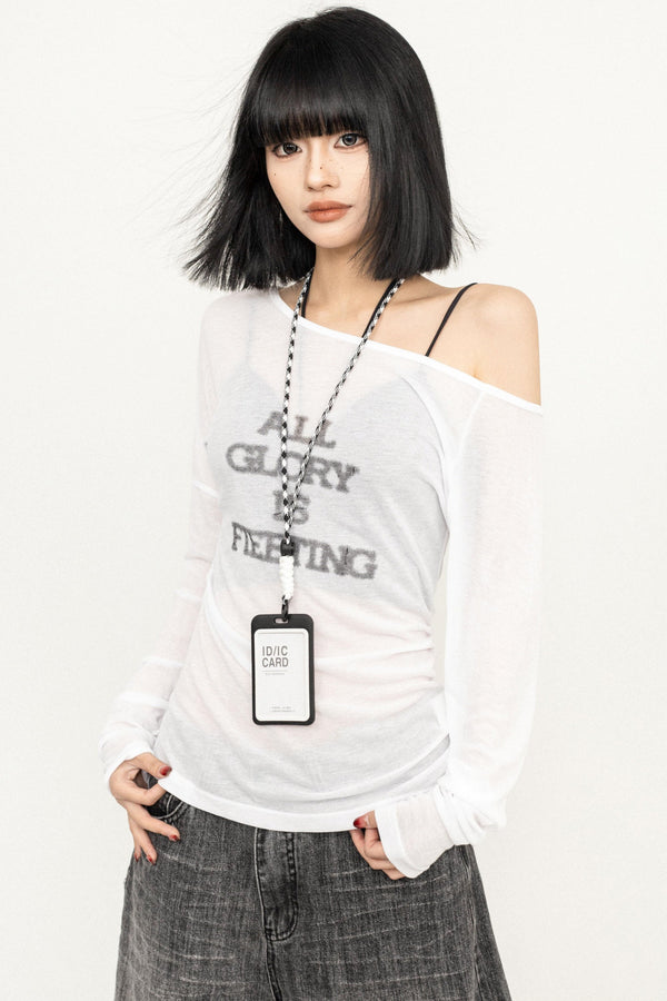 Spice Off-Shoulder Long Sleeve Top