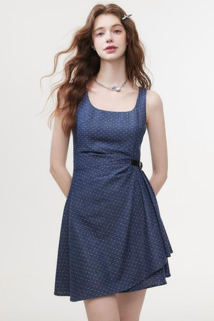 Polka Dot A-Line Dress