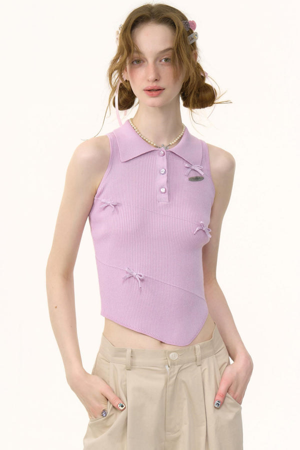 Purple Bow Tank