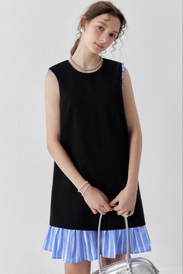 Black Striped Tank Dress