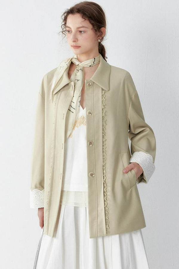Lace Trench Jacket