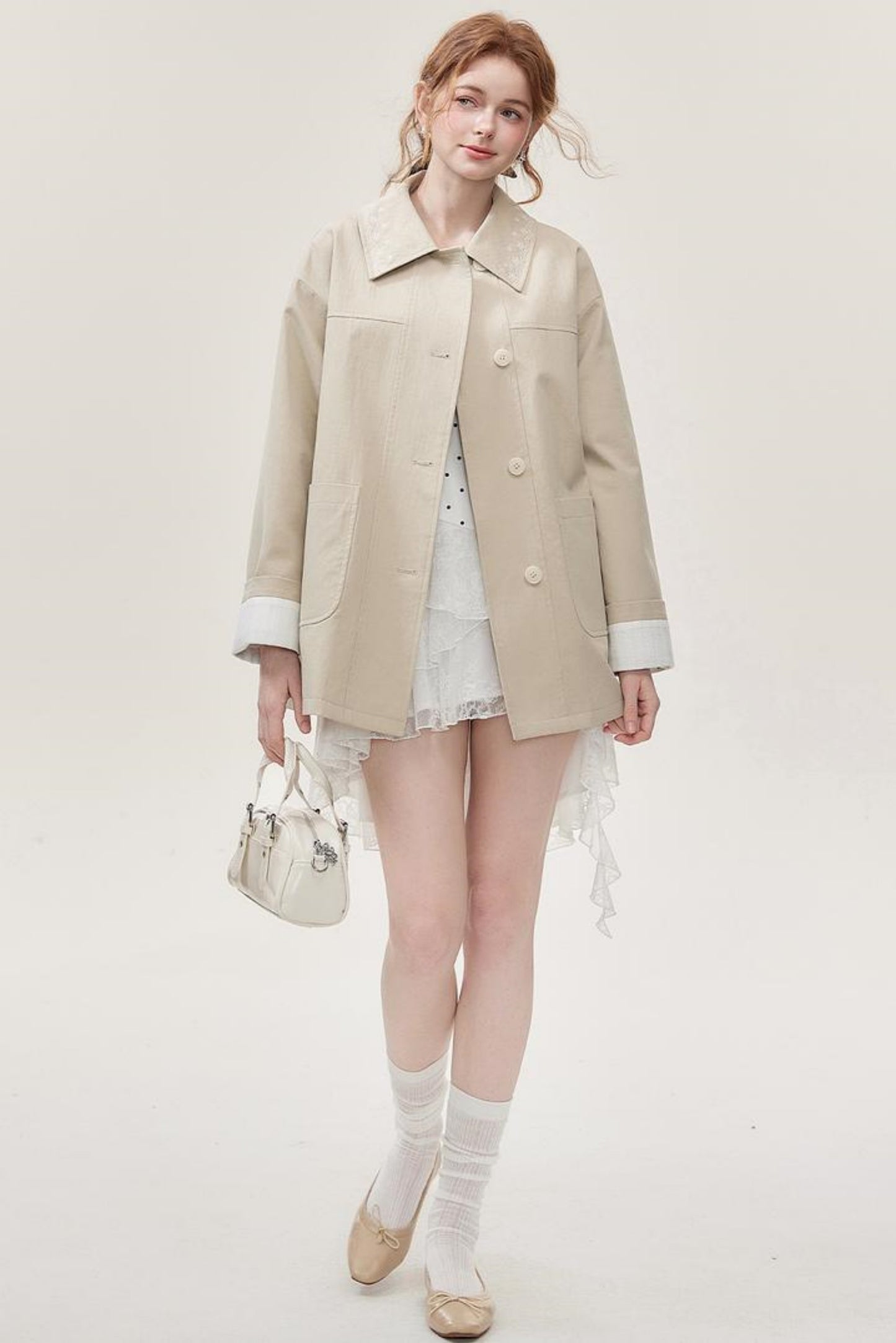 White Lace Mini Dress