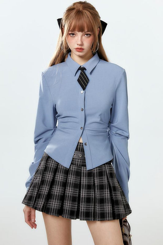 Pleat Diamond Shirt