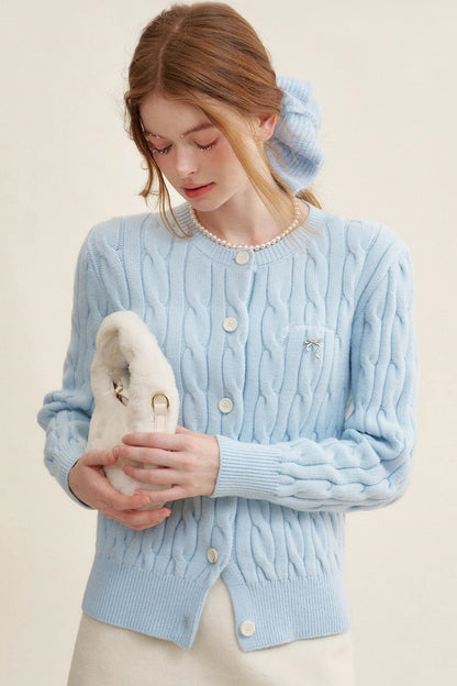 Twisted Knit Cardigan