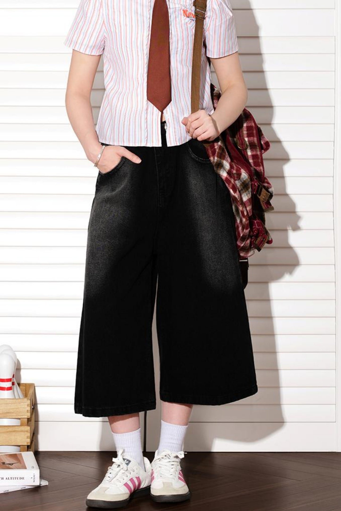 Vintage Denim Washed Shorts