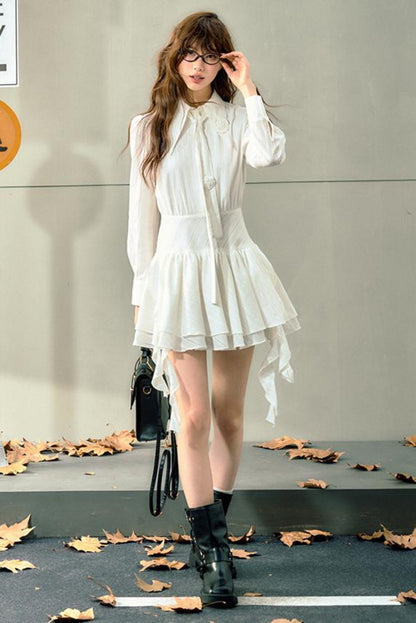 Floral Tie Waist Dress