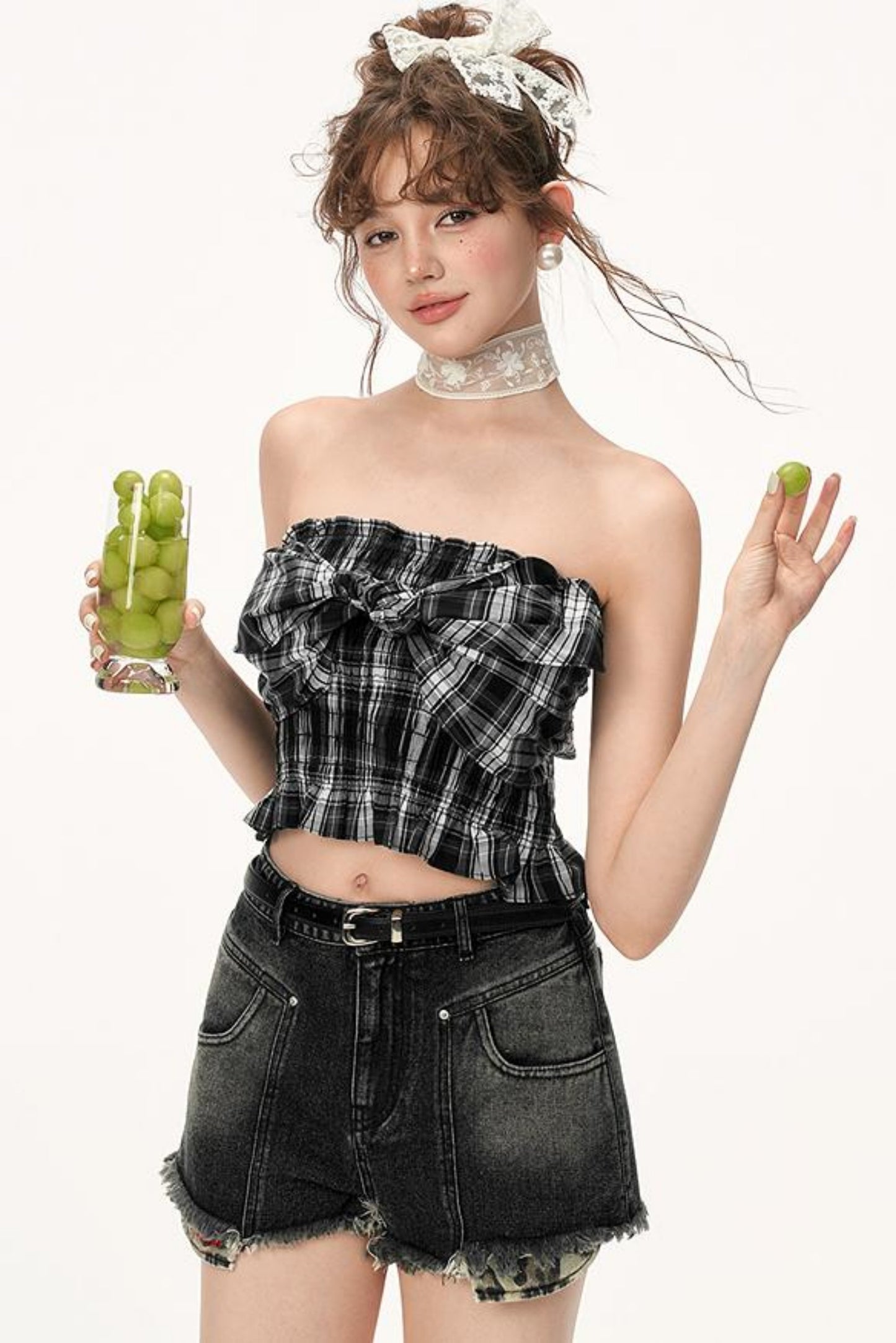 Summer Plaid Crop Top