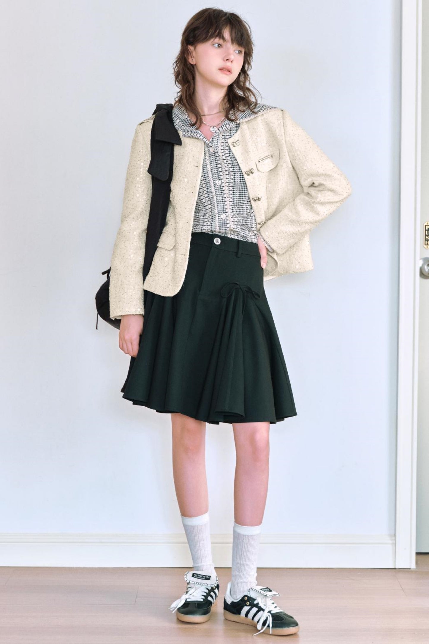 Butterfly shadow A line skirt