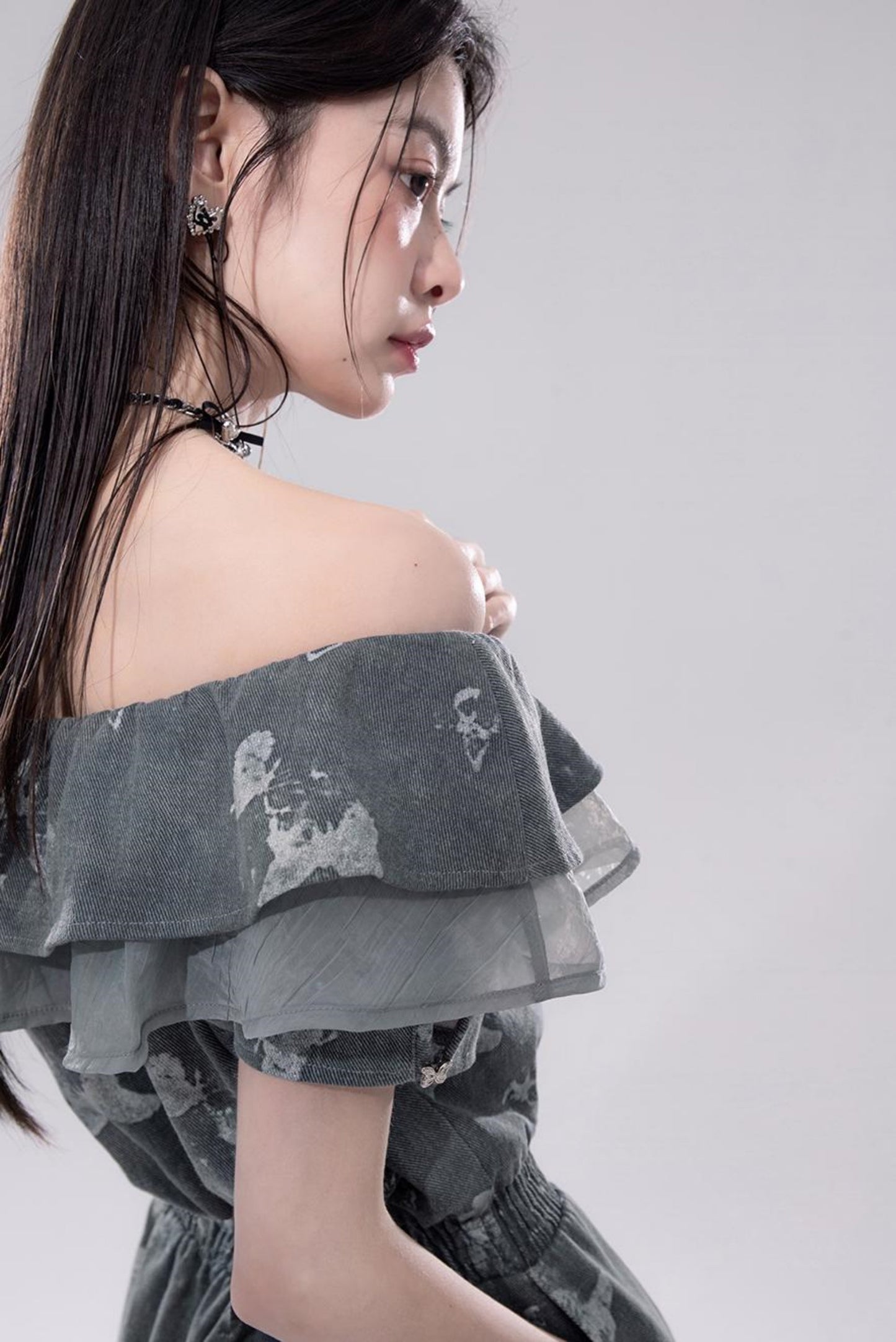 Summer Butterfly Denim Dress