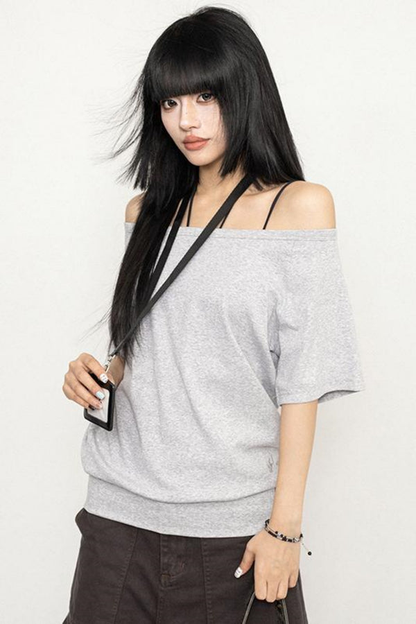 Vintage Style Drop Shoulder Tee