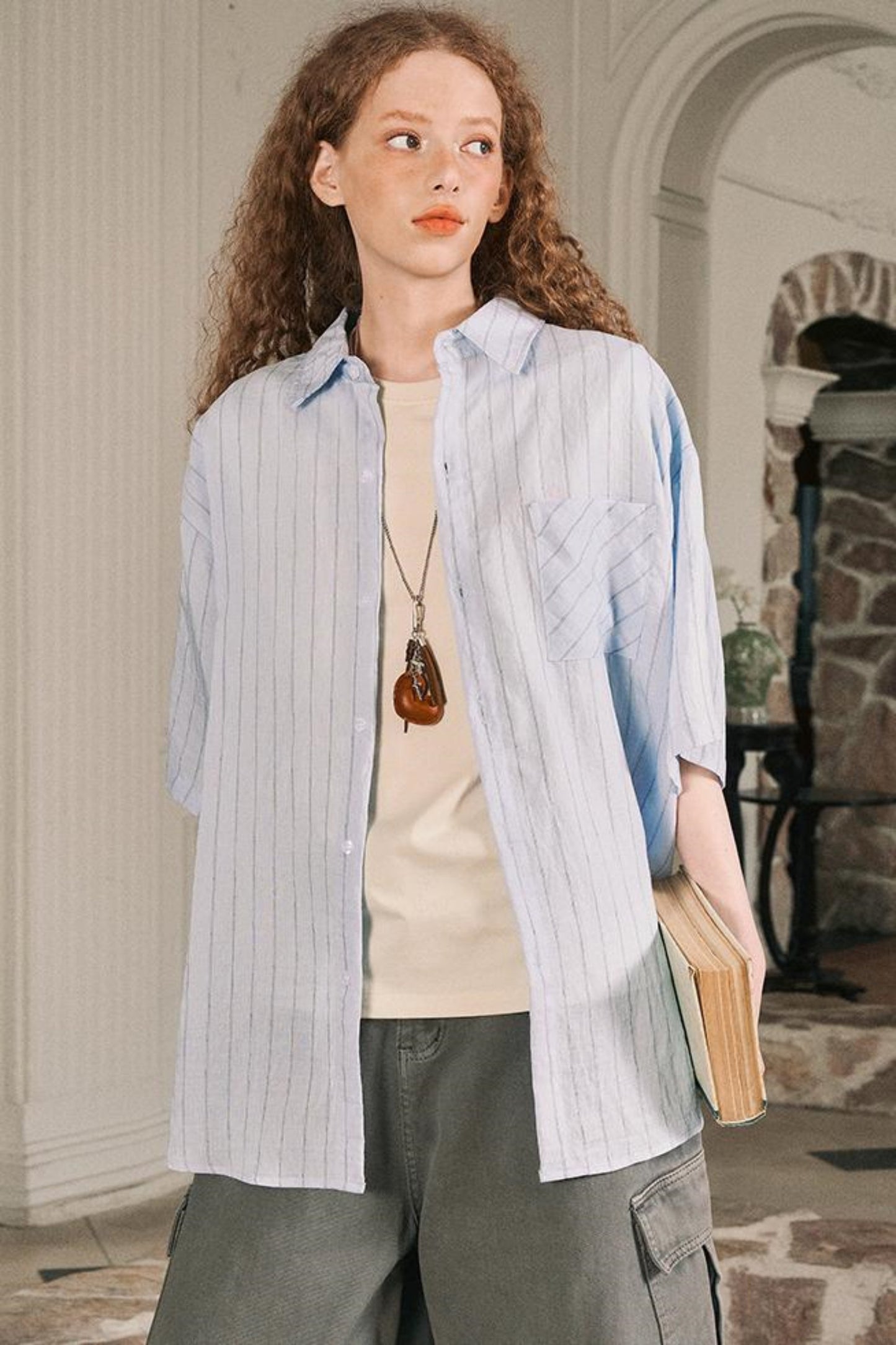 Striped Womens T-Shirt