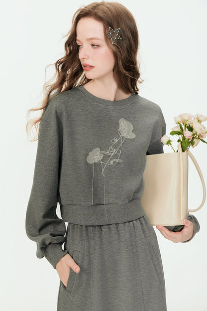 Spring Floral Knit Set