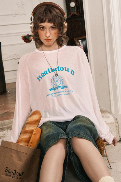 Breathable Long Knit Top