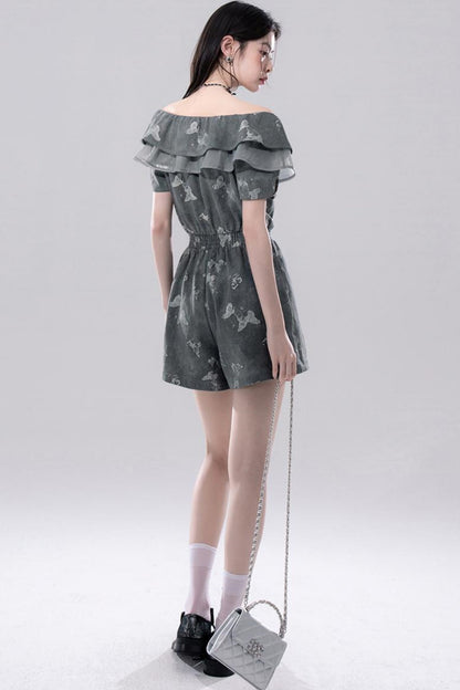 Summer Butterfly Denim Dress