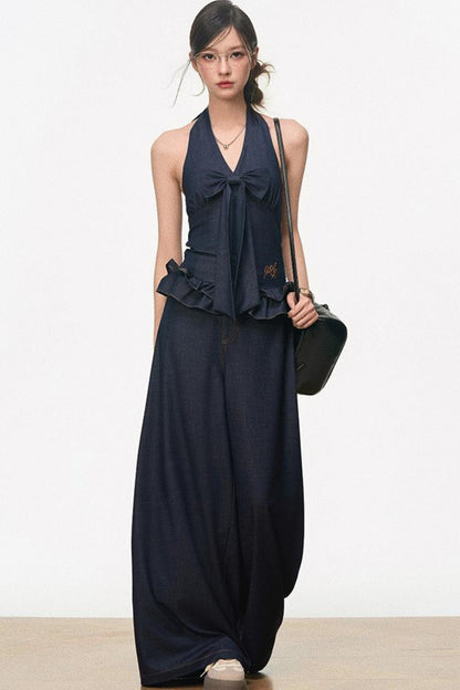 Chic Tencel Denim Suit Set-Up