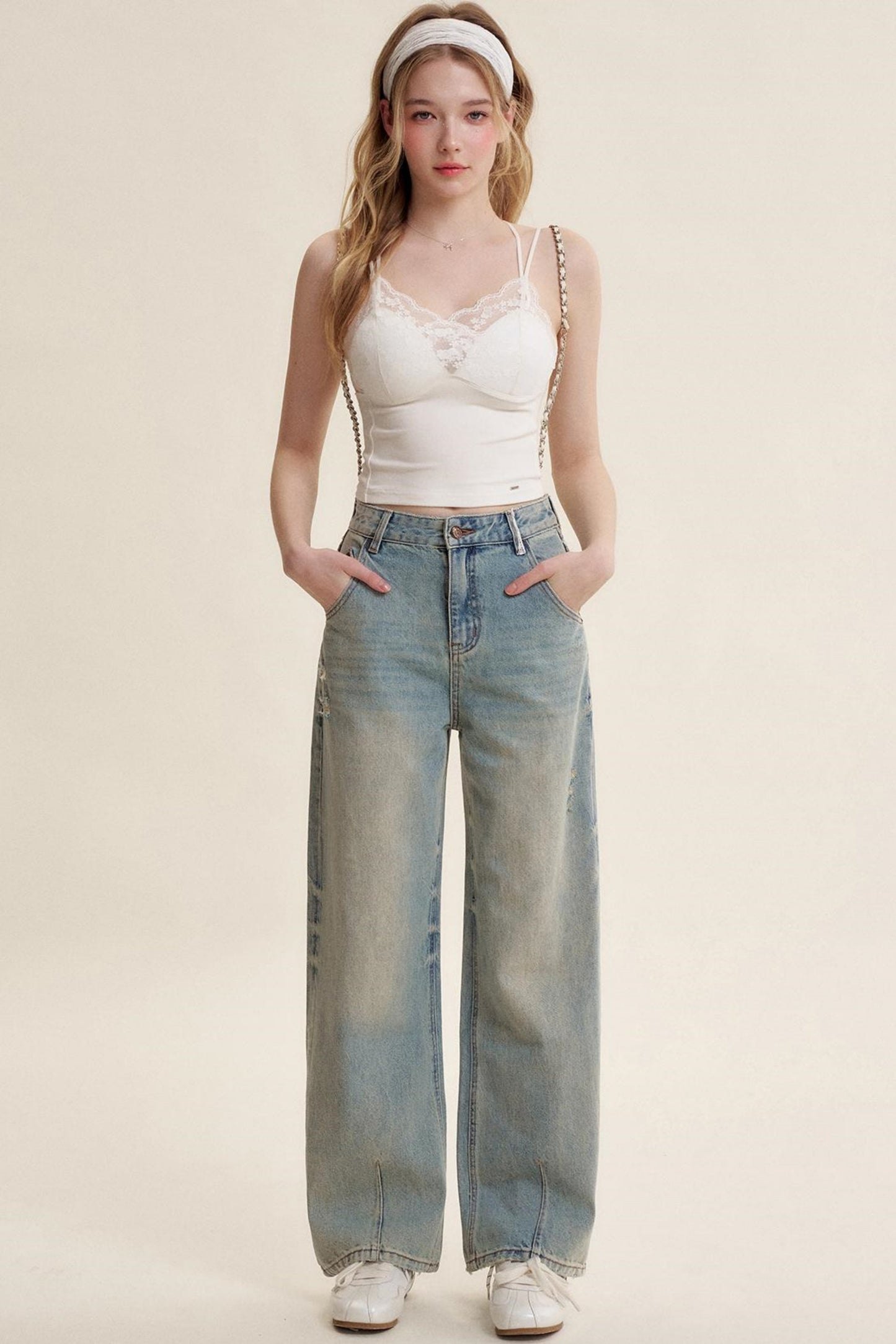 Lace Petal Slim Camisole