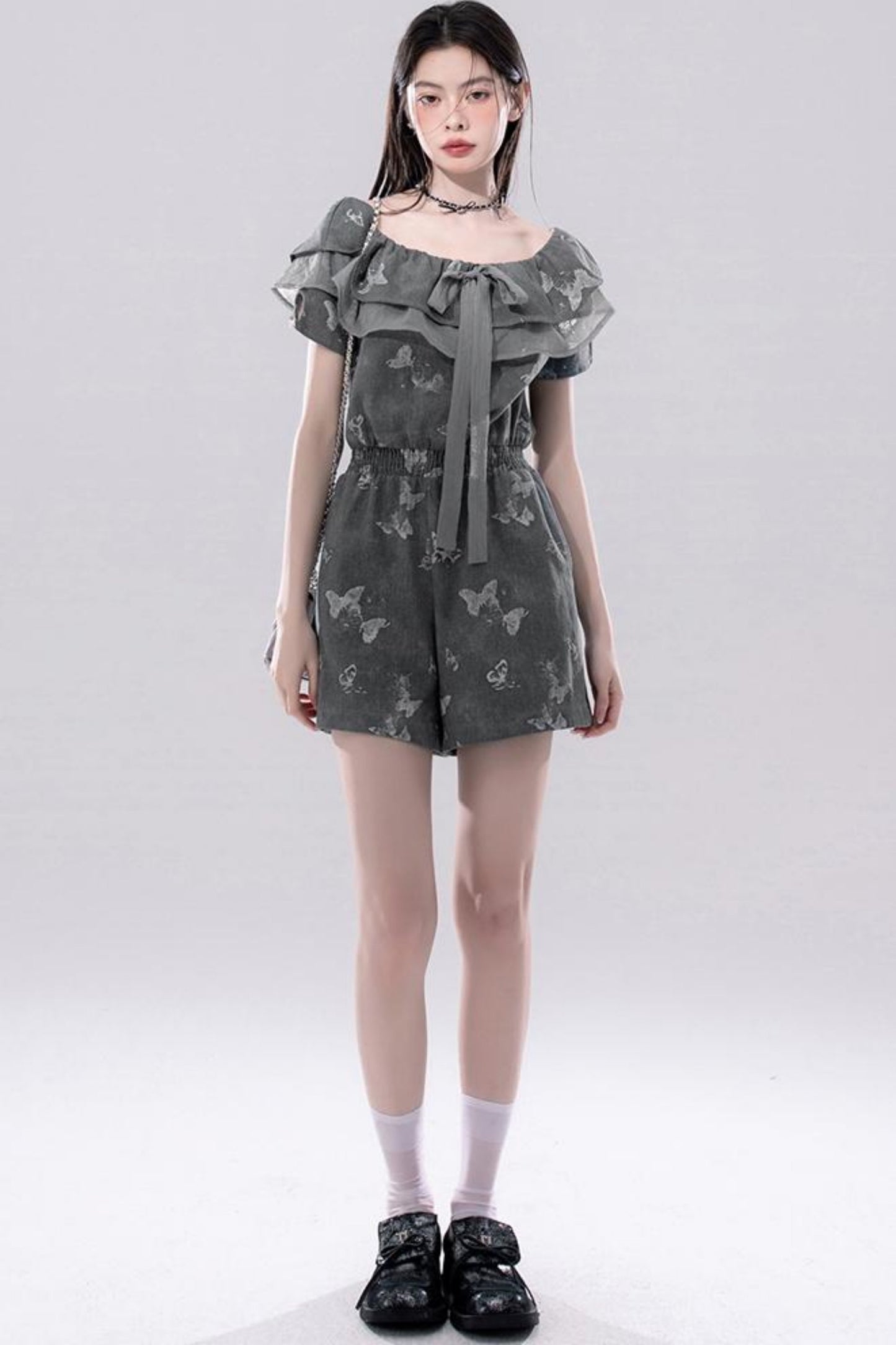 Summer Butterfly Denim Dress