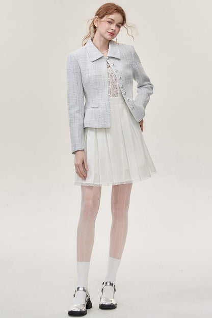 White Lace Mini Dress