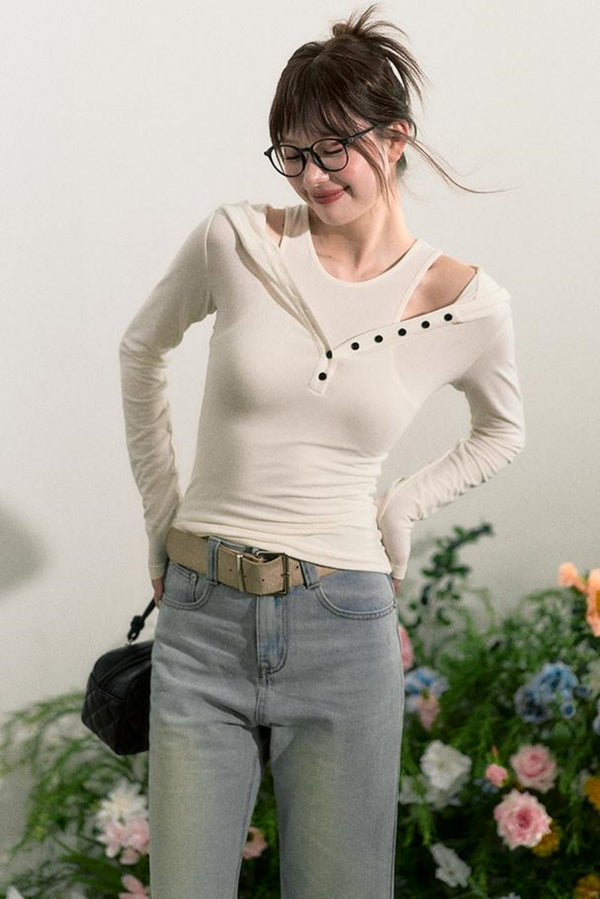 Stylish Hooded T-Shirt