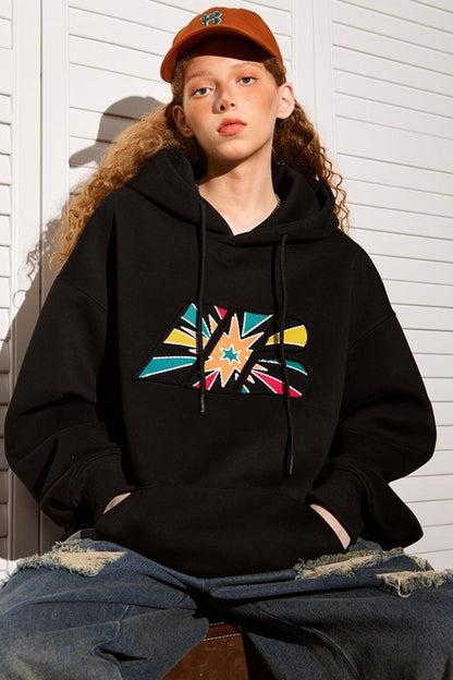 Fireworks Embroidered Hoodie