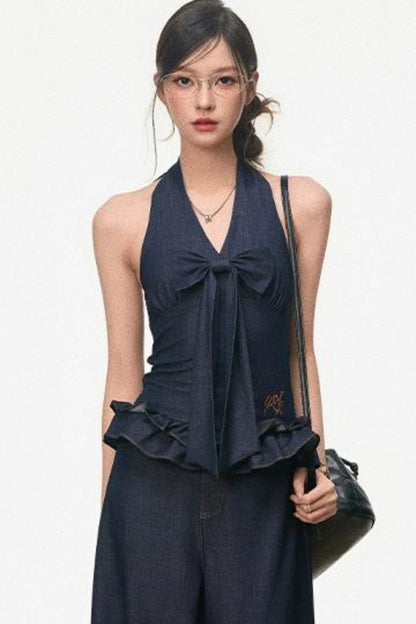 Chic Tencel Denim Suit Set-Up