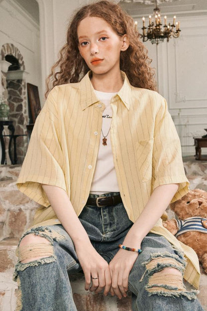 Striped Womens T-Shirt