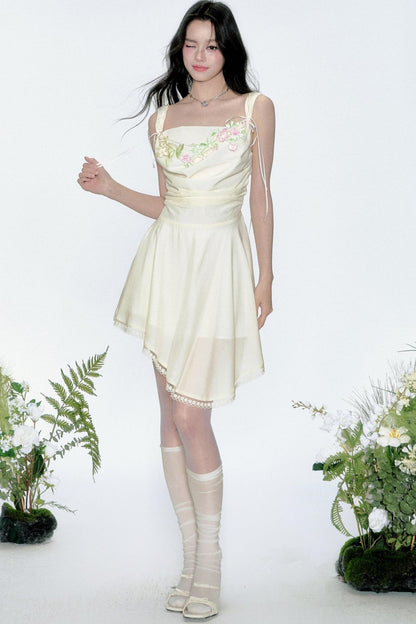 Yellow Tulle Vacation Dress