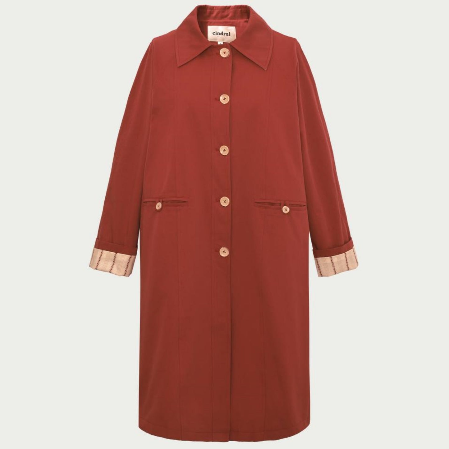 Chic Red H-Coat