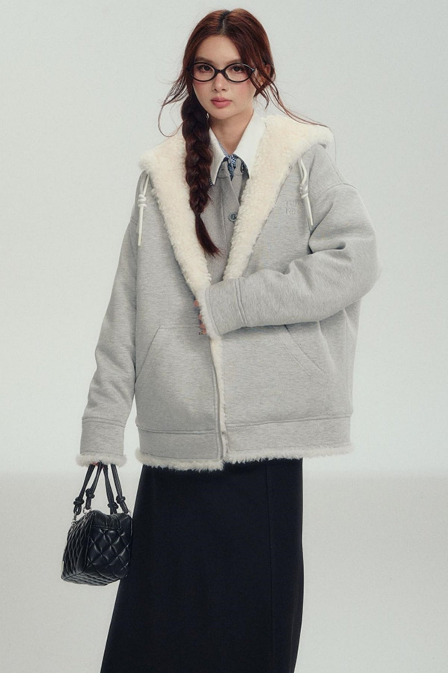 Fake Layered Shirt Sweater