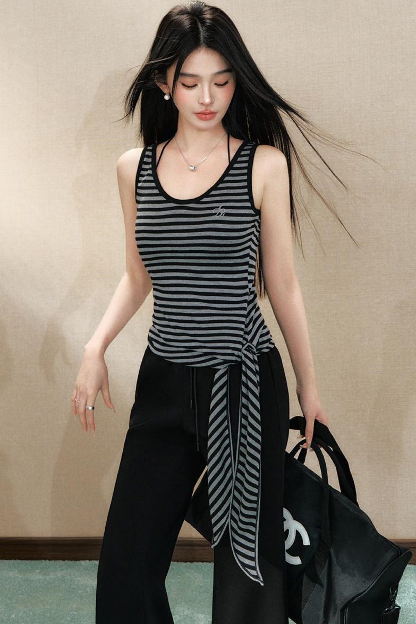 Striped U-Neck Camisole