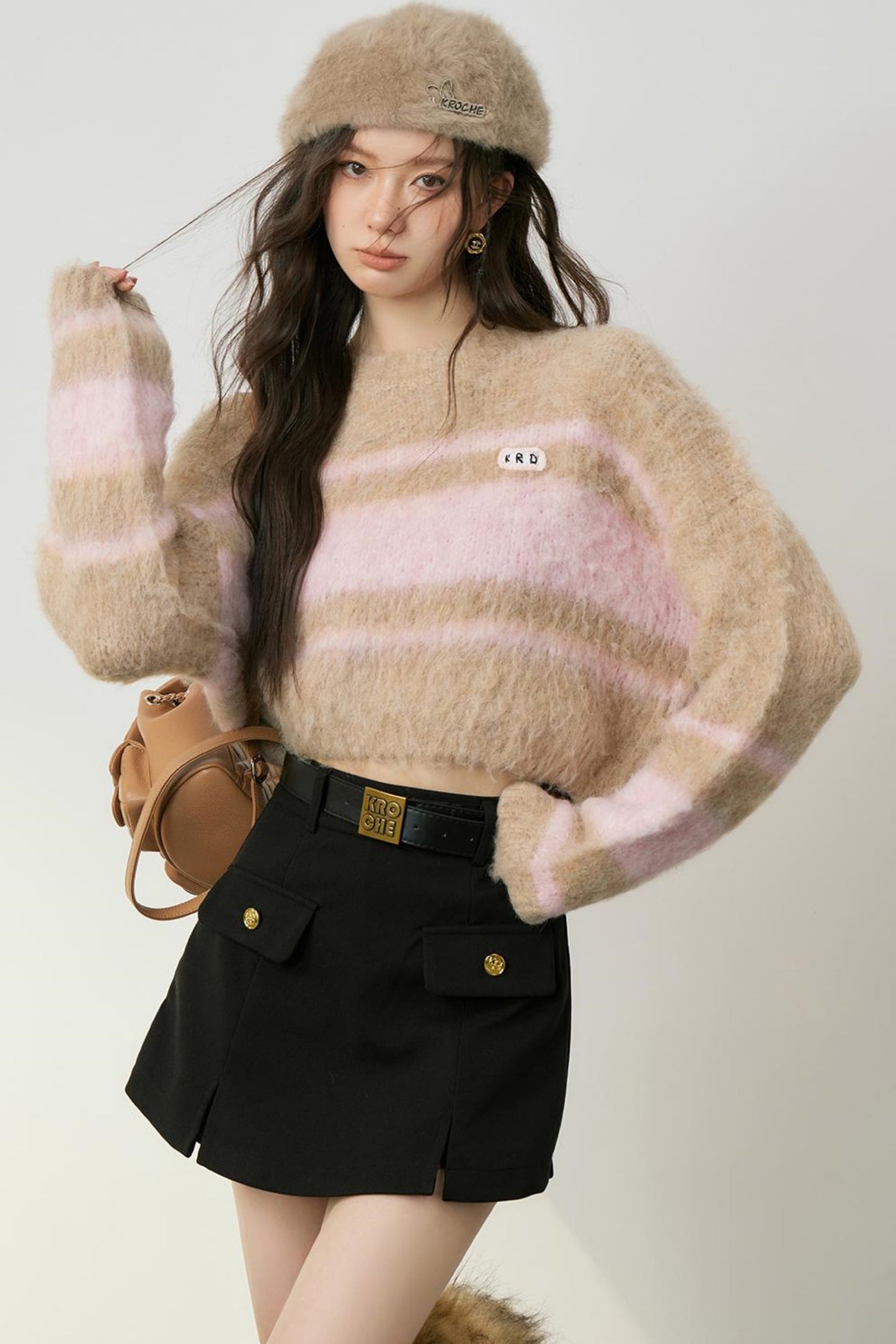 Cozy Color Block Knit Sweater