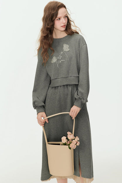 Spring Floral Knit Set